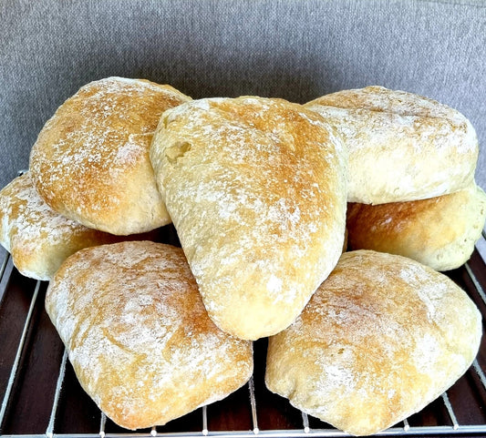 Super soft Italian ciabatta breads